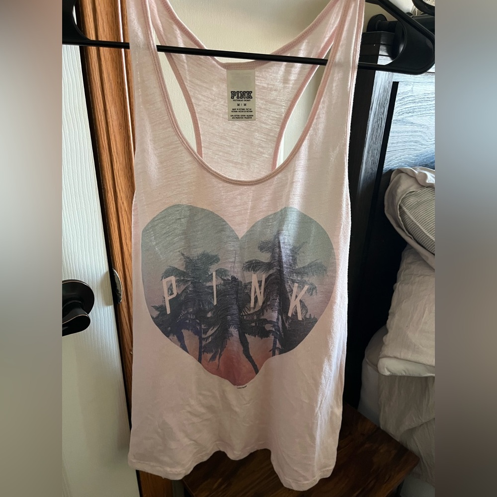 PINK racerback tank top
